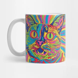 Psychedelic Cat Mug